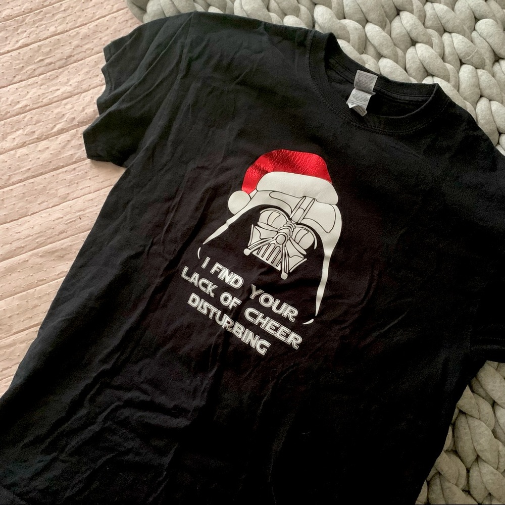 Disney Darth Vader Christmas Tee Shirt